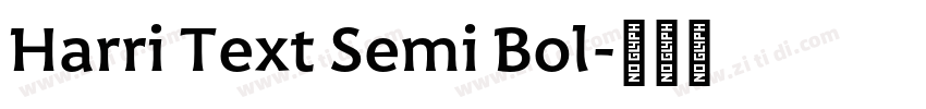 Harri Text Semi Bol字体转换